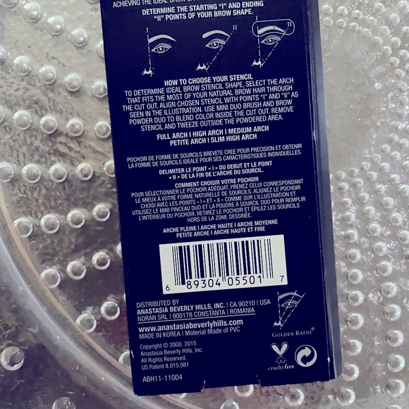Anastasia Beverly Hills Makeup Brow Stencils By Anastasia Beverly